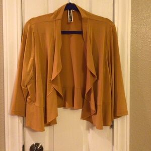 Julian Taylor Silky Size 14W Gold Jacket